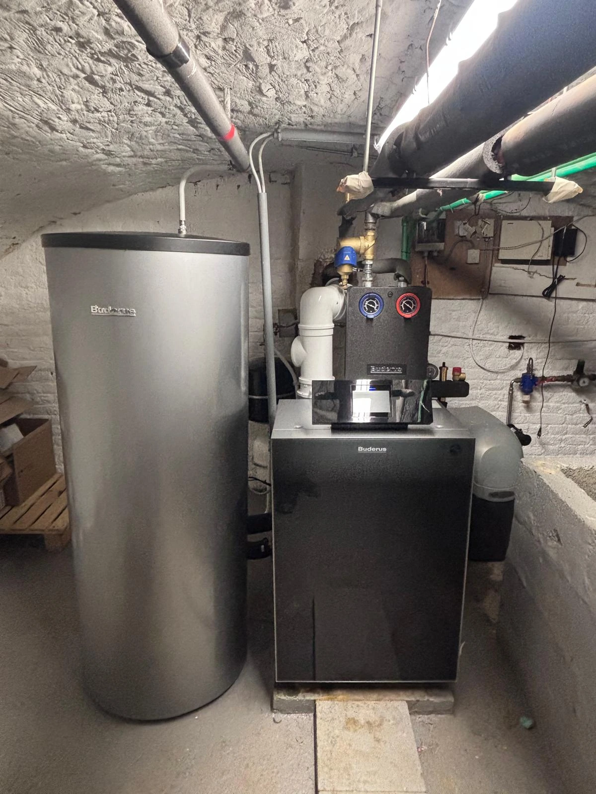Installation d'une chaudière Buderus